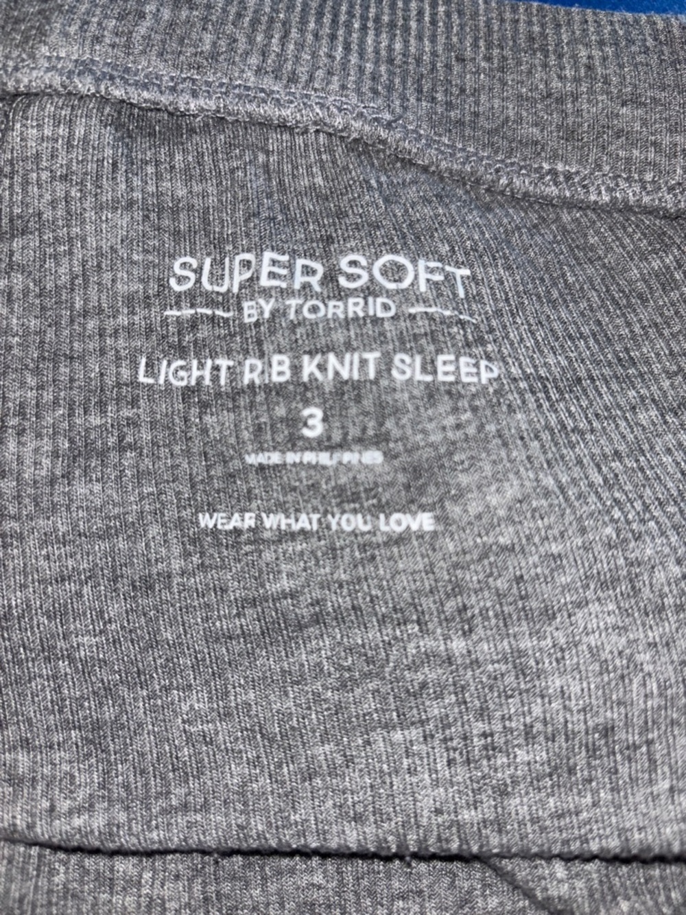 Torrid Super Soft Light Rib Knit Pajama Set - Picture 8 of 11